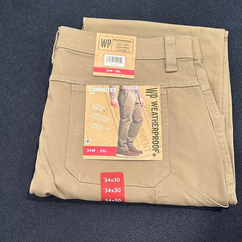 Weatherproof Men's Khaki Chinos